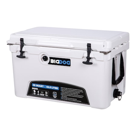 COOLER-FOOD AND BEVERAGE, 45 QT COOLER WITH ACCESSORIES